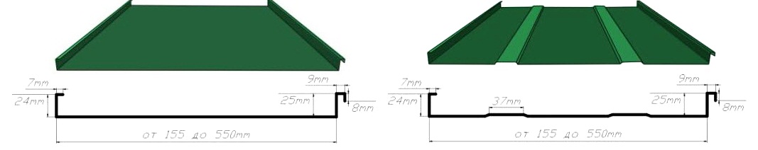 монтаж фальцевой кровли, фальцевая кровля