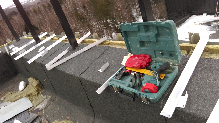 облицовка фальцевыми панелями монтаж парапетов